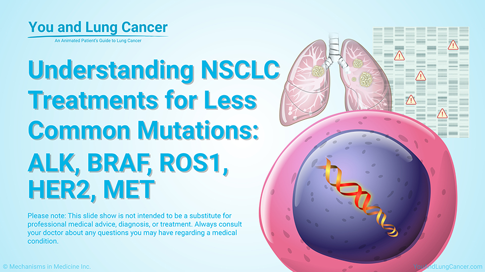 Slide Show - Understanding NSCLC Treatment for Less Common Mutations: ALK, BRAF, ROS1, HER2, MET